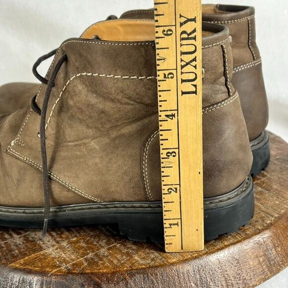 Florsheim Boots Men’s 10M Brown Field Chukka Lace Up Preppy Leather